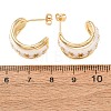 Rack Plating Brass Enamel Stud Earrings KK-CBAB1AF-38A-G-5