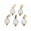 Natural White Moonstone Faceted Pendans KK-L218-004G-04-1