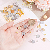 48Pcs 4 Styles 201 Stainless Steel Flat Round Stud Earring Findings STAS-BBC0010-47A-3