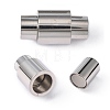 304 Stainless Steel Magnetic Clasps X-STAS-H048-4-1