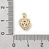 Valentine's Day Brass Micro Pave Cubic Zirconia Charms KK-N287-07G-3