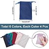 24Pcs 6 Colors Velvet Jewelry Drawstring Bags TP-HY0001-05B-2