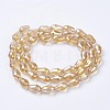 Electroplate Glass Beads Strands LS-EGLA-D015-15x10mm-24-1