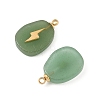 Natural Green Aventurine Pendants STAS-P380-77G-01-2