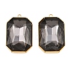 304 Stainless Steel & Glass Pendants STAS-G398-27G-03-1