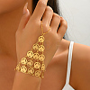 Brass Layered Link Ring Bracelets for Women GT6383-3-1