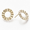 Brass Stud Earring Findings KK-T056-14G-NF-2