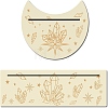 2Pcs 2 Style Natural Wood Card Stand for Tarot DJEW-GF0001-23-1