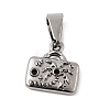 304 Stainless Steel Pendant Rhinestone Settings STAS-B167-10P-1