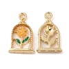 Eco-friendly Alloy Enamel Pendants X-PALLOY-M212-08G-2