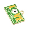 Alloy Enamel Pendants ENAM-I075-01G-11-2