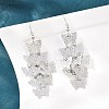 Brass Dangle Earrings EJEW-B157-02B-P-1