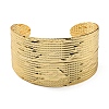 Rack Plating Brass Wide Cuff Bangles BJEW-D057-04G-2