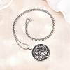 Religion 201 Stainless Steel Eye of Horus Egyptian Scarab Pendant Egyptian Scarab Box Chain Necklaces SA-H003-02P-1