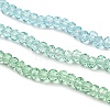 Transparent Painted Glass Beads Strands X1-DGLA-A034-T2mm-A16-4