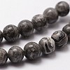 Natural Map Stone/Picasso Stone/Picasso Jasper Bead Strands X-G-D840-60-4mm-3