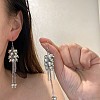 Alloy & Imitation Pearl Dangle Earrings WG71AF7-01-4