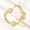 Brass Link Bracelets for Women LS-BJEW-C118-01G-4