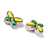 Transparent Glass Enamel Beads LAMP-C023-02B-3