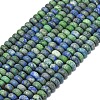 Dyed Natural Chrysocolla and Lapis Lazuli Beads Strands G-P575-A35-8x5mm-2