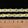 Transparency Electroplate Glass Beads Strands GLAA-T023-40A-01-4