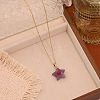 Natural Amethyst Pendant Necklaces WG2F85E-03-1