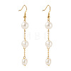 Round Brass Dangle Earrings EJEW-TAC00029-1