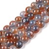Dyed Natural White Jade Beads Strands G-T138-8mm-210-25-4