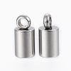 Tarnish Resistant 201 Stainless Steel Cord Ends LS-X-STAS-H410-20P-I-1