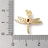 Brass Micro Pave Cubic Zirconia Pendants ZIRC-H102-05B-G-3