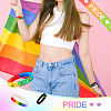 20Pcs 8 Style Rainbow Color Pride Silicone Heart Cord Bracelets Set for Men Women BJEW-TA0001-06-13