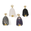 Natural Mixed Gemastone Pendants PALLOY-JF05935-1