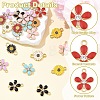 36Pcs 8 Styles Zinc Alloy Enamel Links Connectors ENAM-YW0008-48-5