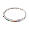 Brass Pave Colorful Cubic Zirconia Hinged Bangles for Women BJEW-S147-32P-A-2