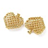 Brass Micro Pave Clear Cubic Zirconia Pendants KK-D221-19G-07-2