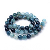 Natural Striped Agate/Banded Agate Beads Strands X-G-S259-04C-10mm-2