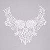 Milk Silk Embroidered Floral Lace Collar DIY-WH0260-06A-1