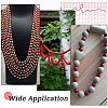600Pcs Dyed Natural Wood Beads COCO-SC0002-39-7