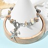 Summer Beach 304 Stainless Steel Starfish Charm OT Bracelets BJEW-JB14373-02-2