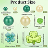 122Pcs 9 Styles ABS Imitation Pearl Beads & PP Plastic Beads & Opaque Acrylic Beads & Transparent Resin Cabochons KY-SP0001-79-2