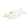 Natural Quartz Crystal Carved Pendants G-P599-07G-02-2