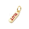 Brass Enamel Charms KK-P338-01G-A02-2
