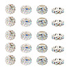 Cheriswelry 100Pcs 4 Styles Pave Disco Ball Beads RB-CW0001-01-9