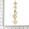 Brass Micro Pave Clear Cubic Zirconia Big Pendants KK-B176-02G-01-3