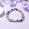 Natural Flower Amazonite Chip Beaded Stretch Bracelets for Women Men BJEW-JB10665-01-2