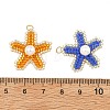 MIYUKI Glass Seed Beaded & Shell Pearl Pendants PALLOY-MZ01378-3