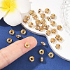 SHEGRACE Brass Micro Pave Clear Cubic Zirconia Spacer Beads XGRQ1U087-362G-5