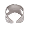 304 Stainless Steel Cuff Rings RJEW-G285-64P-3