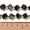 Natural Gold Pyrite/Golden Pyrite Beads Strands G-F833-M01-01-5