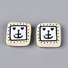 Printed Opaque Resin Beads RESI-N043-10B-1